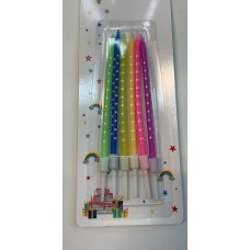 6 pack Multi color birthday 6 pack Multi color birthday