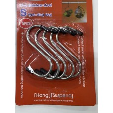 5 Pieces Stainless Steel S-Shaped Hooks Sign in 5 Pieces Stainless Steel S-Shaped Hooks Sign in