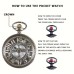 Luckykodor Vintage Pocket Watch with chain 