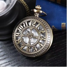 Luckykodor Vintage Pocket Watch with chain 