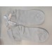 White Ankle Socks with Bows. 