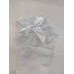 White Ankle Socks with Bows. 