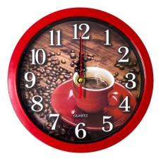 Red Coffee Wall Watch