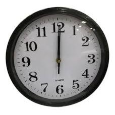 Black and white wall clock