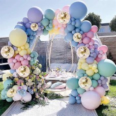 117 Psc Macaron Balloons Kit Decor