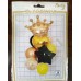 7 Pcs Balloon Set with Crown Foil (6 Colors)