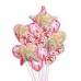 Pink Balloon Bundle 10 Piece Confetti Birthday Decoration