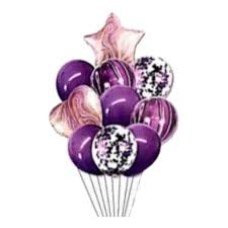 Purple Balloon Bundle 10 Piece 