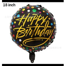 18 INCH HAPPY BIRTHDAY FOIL  BALLOON 