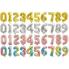  32 inch Foil Balloons  0-9 