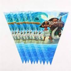 Moana-themed pennant banner 