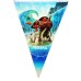 Moana-themed pennant banner 