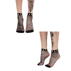 One Pair Breathable Fishnet Hollow Net Socks For Girls and Women