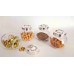 5 PSC  Small Glass Jars with Lids