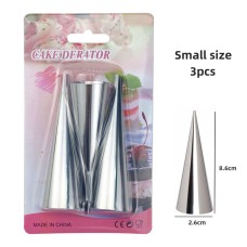 3 PCS Stainless Steel Horn Molds
