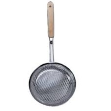 Stainless Steel Round Strainer With Wooden Handle Strainer