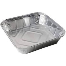 Single Foil Container Deep Large Square no Lid ( 9 x 9 inch )