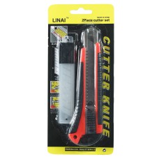 KABEER ART Heavy Duty 18 mm Cutter Set With 10 Replacement Blades