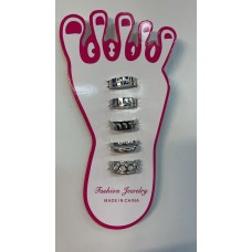 5 pcs Adjustable Fashion  TOE Rings for Girls