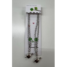 Heart-shaped lock and key necklace