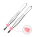 2Psc Stainless Steel Slant Eyebrow Beauty Tweezers