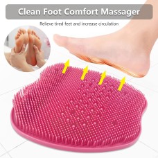 1pc Exfoliating Shower Foot Mat Back Scrubber Bath Mat With Suction Cups For Shower Cup, For Men And Women 1pc Exfoliating Shower Foot Mat Back Scrubber Bath Mat With Suction Cups For Shower Cup, For Men And Women