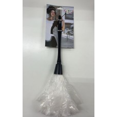 Sexy French Maid Costume Accessory Dark Pink Feather Duster
