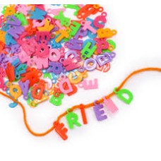 Mini Colorful Wooden Letters