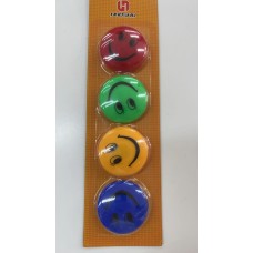  Emoji Smiley Face Fridge Magnets Set of 4