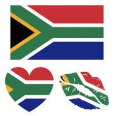 South African Flag Face Tattoo Stickers