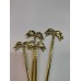 4 Psc Palm Tree Metallic cocktail fancy's