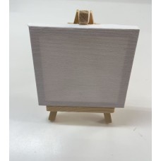 Mini canvas with a mini wooden easel