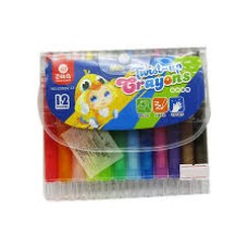 12 Colors Mini Twist-Up Crayons