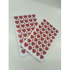 Heart-shaped stickers