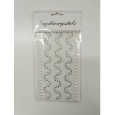 Pearl and diamante strips