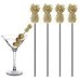 4 Psc Metallic cocktail fancy's 