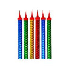 Happy Birthday Cake Sparklers Candles 6 pcs 