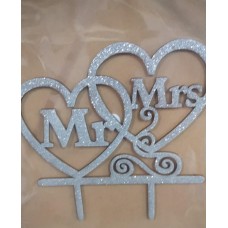 Mr & Mrs Cake Topper